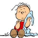 Linus van Pelt with his blanket